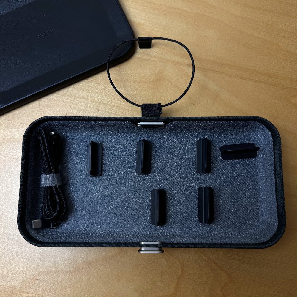 Orbitkey Nest | Portable and Customizable Desk Organizer Case with Buit-In Wirel
